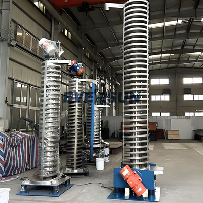 Versatile Auger Screw Conveyor for Vertical Lifting of Powders Granules and Small Pieces with Low Noise and Energy Operation